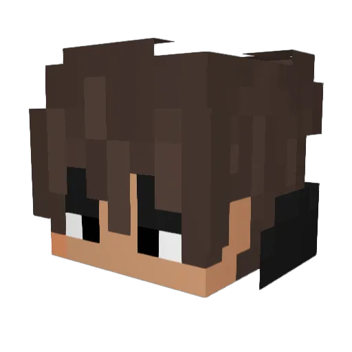 KASYKING Minecraft avatar head, 3D render