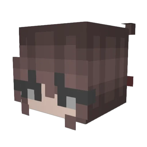 KAT4RYN Minecraft avatar head, 3D render