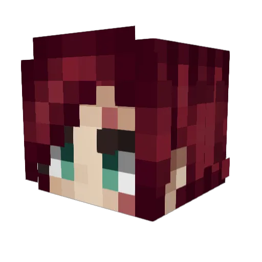 KATARlNA Minecraft avatar head, 3D render
