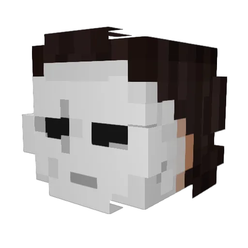 KATCHAUUU Minecraft avatar head, 3D render