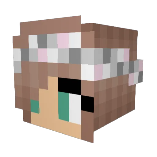 KATINBAPE Minecraft avatar head, 3D render