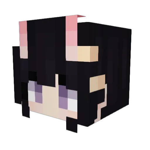 KATION924378634 Minecraft avatar head, 3D render