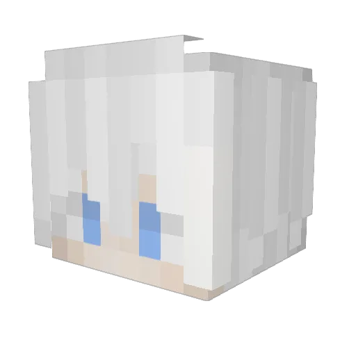 KATSUMIN4 Minecraft avatar head, 3D render