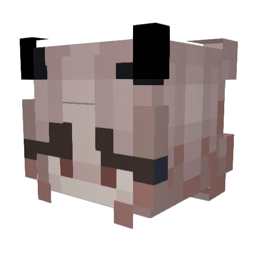 KATYA007 Minecraft avatar head, 3D render