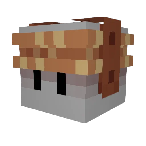 KATastroph1c Minecraft avatar head, 3D render