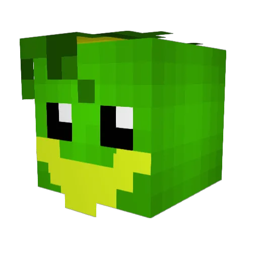 KAWAchan_Death Minecraft avatar head, 3D render