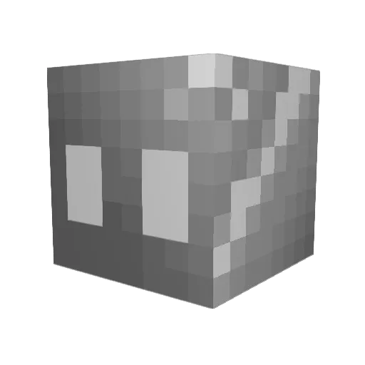 KAXSA Minecraft avatar head, 3D render