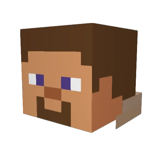 KAYN2508 Minecraft avatar head, 3D render