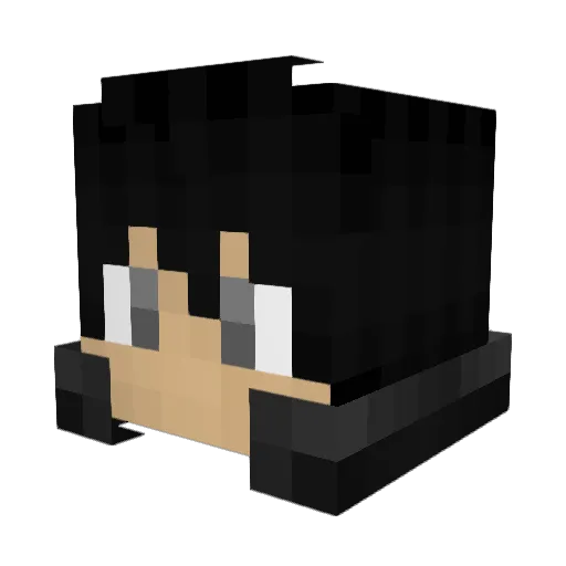KAYOUKI Minecraft avatar head, 3D render