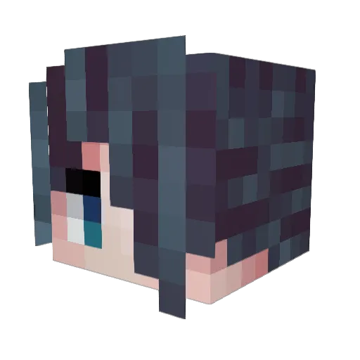 KAZE_KAMI Minecraft avatar head, 3D render