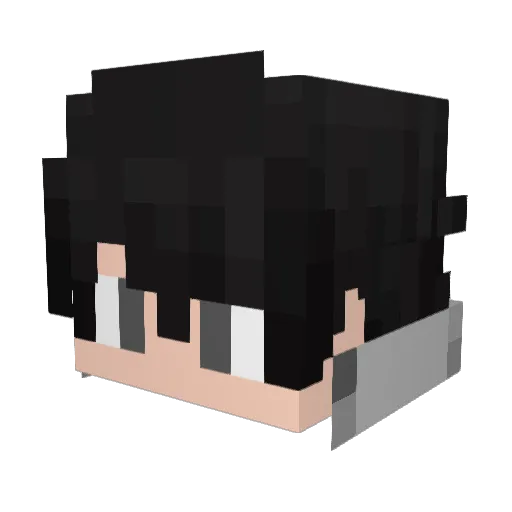 KAZUHIRO22 Minecraft avatar head, 3D render