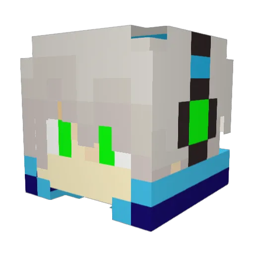 KA_JAVA Minecraft avatar head, 3D render