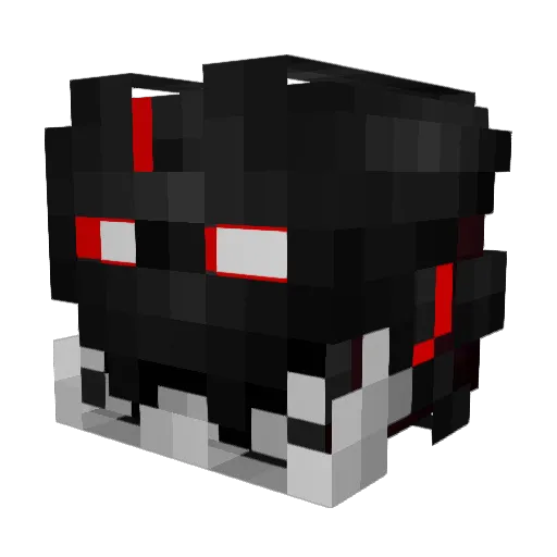 KA_Never Minecraft avatar head, 3D render