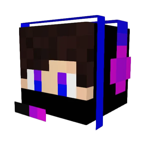 KA_R_MA Minecraft avatar head, 3D render