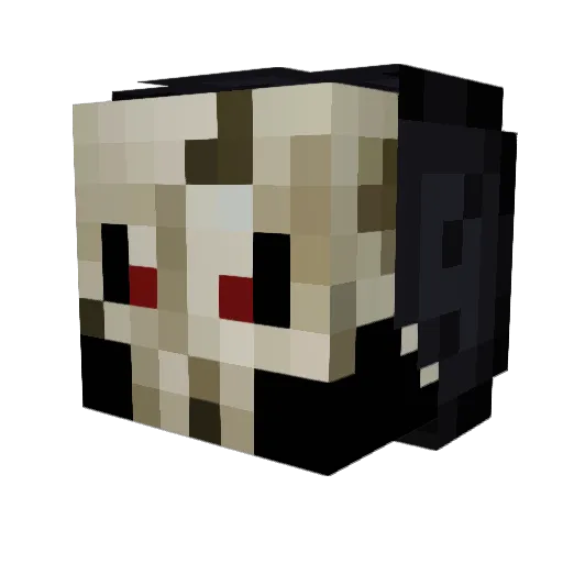 KAdriving Minecraft avatar head, 3D render