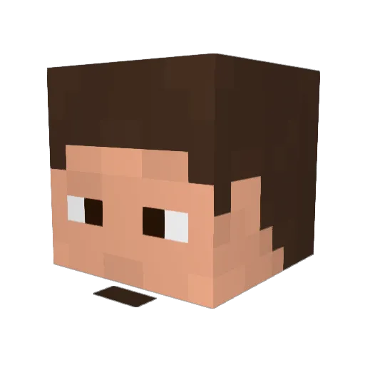 KAiGANNN Minecraft avatar head, 3D render