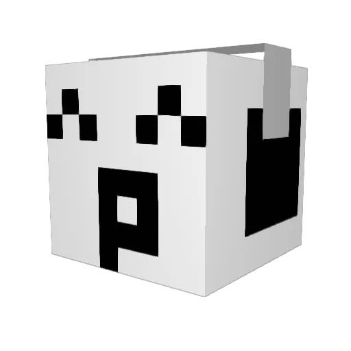 KAnJI_328 Minecraft avatar head, 3D render