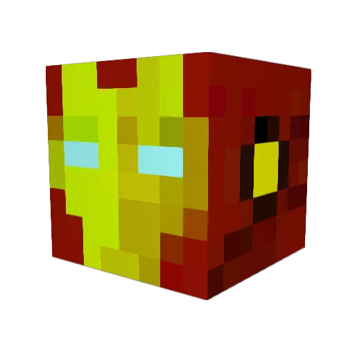 KArthurW Minecraft avatar head, 3D render