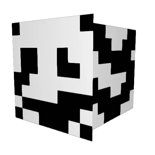 KB1S Minecraft avatar head, 3D render