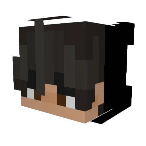KB5 Minecraft avatar head, 3D render