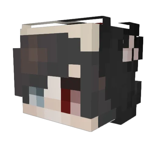KB5_ Minecraft avatar head, 3D render
