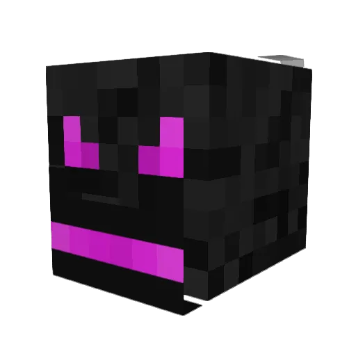 KB789 Minecraft avatar head, 3D render
