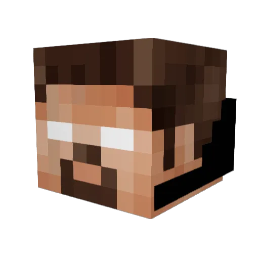 KBATHE Minecraft avatar head, 3D render