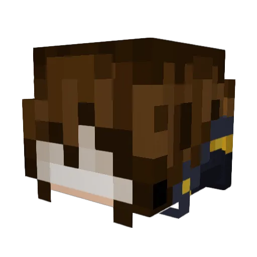 KBDisappeared Minecraft avatar head, 3D render