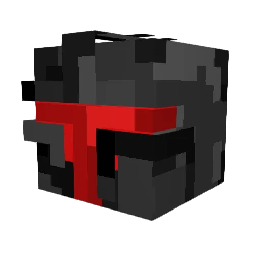 KBF22 Minecraft avatar head, 3D render