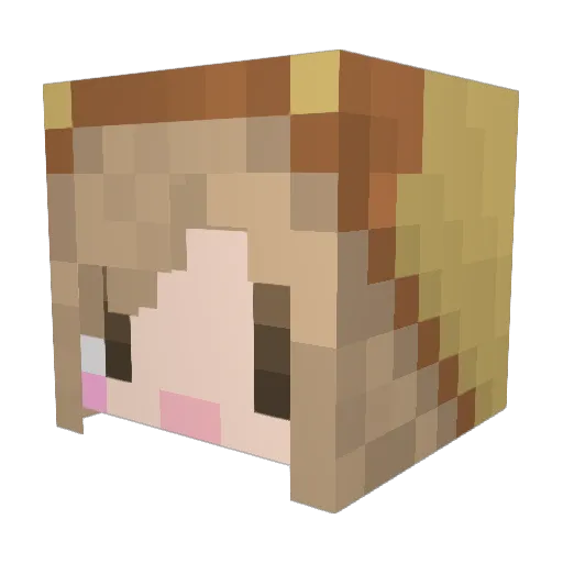 KBFEZMC Minecraft avatar head, 3D render