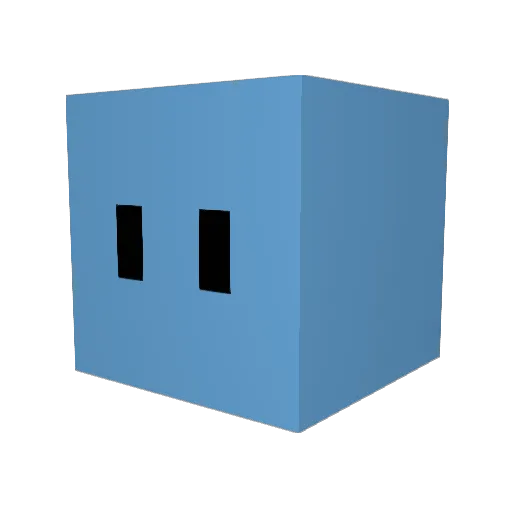 KBJ57 Minecraft avatar head, 3D render