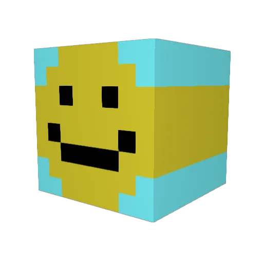 KBLoki Minecraft avatar head, 3D render