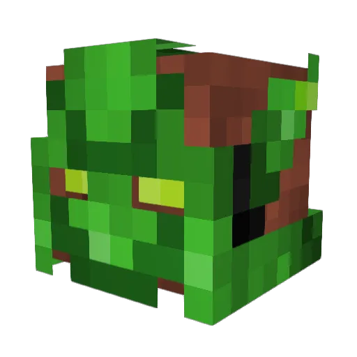 KBP07 Minecraft avatar head, 3D render
