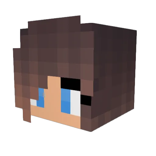 KBean312 Minecraft avatar head, 3D render