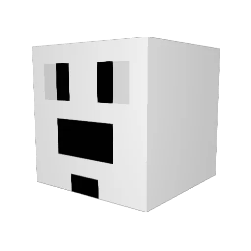 KBgoeiekeal Minecraft avatar head, 3D render