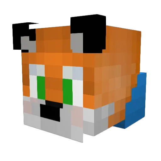 KBionis Minecraft avatar head, 3D render