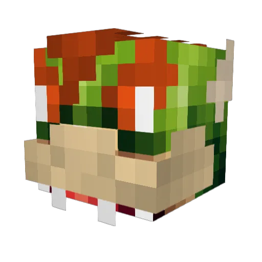 KBowser20 Minecraft avatar head, 3D render