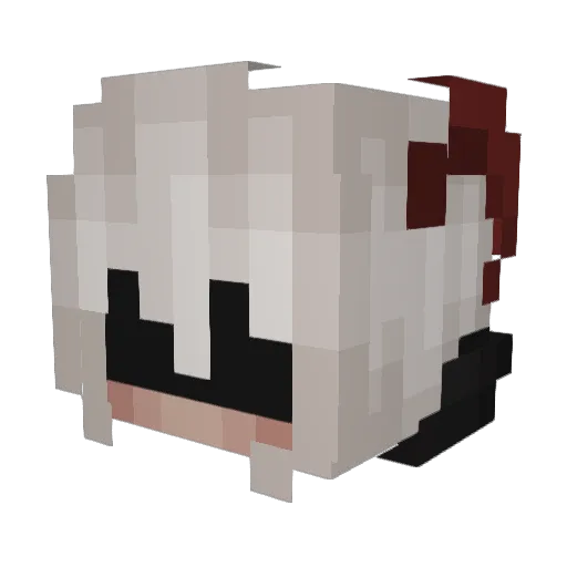 KC4T Minecraft avatar head, 3D render