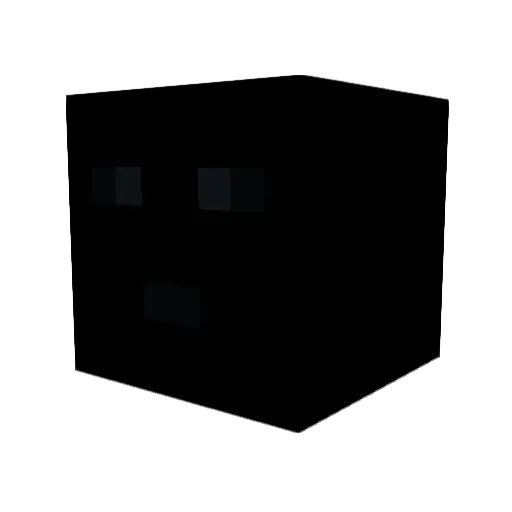 KC9869 Minecraft avatar head, 3D render