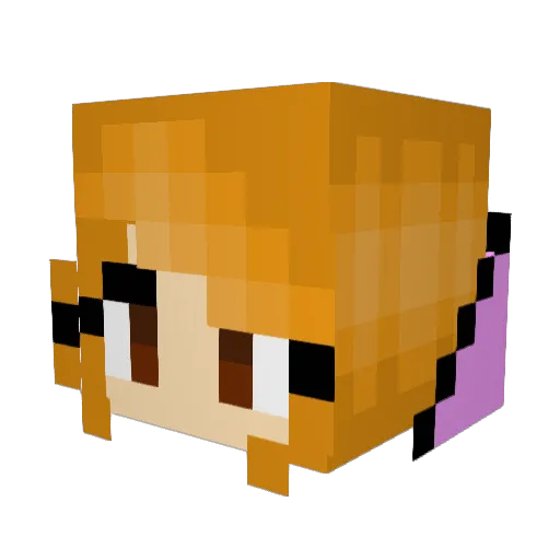 KCD85 Minecraft avatar head, 3D render