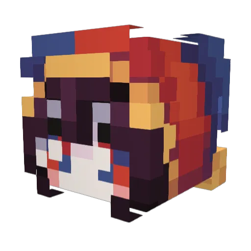 KCESB21 Minecraft avatar head, 3D render