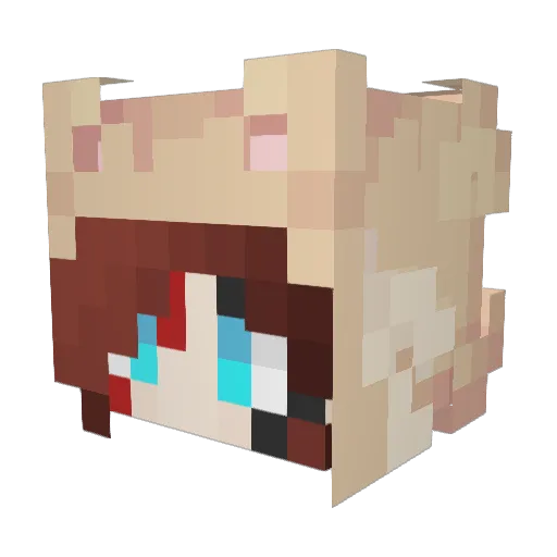 KCEeditz Minecraft avatar head, 3D render