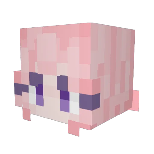 KCN_JuDu Minecraft avatar head, 3D render