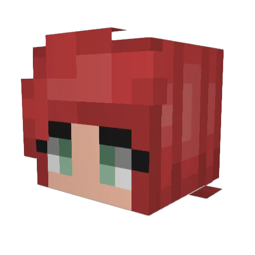 KCOddity Minecraft avatar head, 3D render