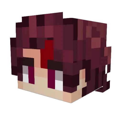 KCP068PC Minecraft avatar head, 3D render