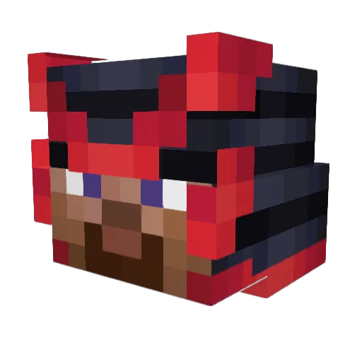 KCRaven012704 Minecraft avatar head, 3D render