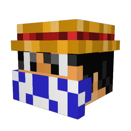 KC_Merci Minecraft avatar head, 3D render