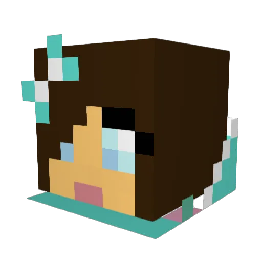 KC_Milan Minecraft avatar head, 3D render