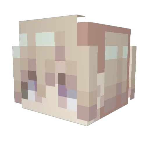 KCaNa Minecraft avatar head, 3D render