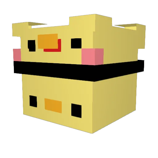 KCheep Minecraft avatar head, 3D render